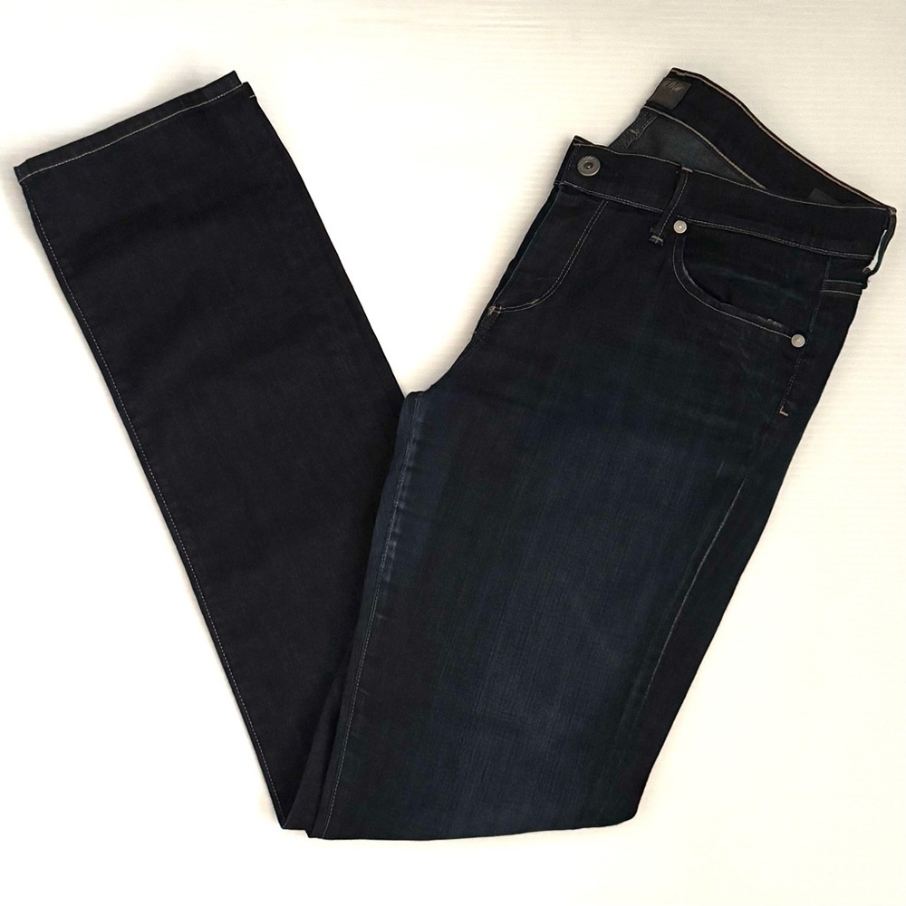Citizens of Humanity Ava Low Rise Straight Leg Dark Wash Jeans Size 32 - Picture 4 of 9